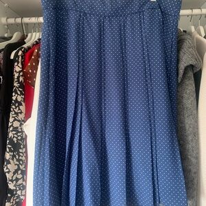 J Crew - Elegant Blue Polka Dot Skirt